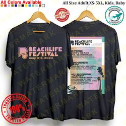 beachlife festival 2024 t-shirt all size adult s-5xl kids babies toddler