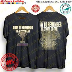 A DAY TO REMEMBER THE LEAST ANTICIPATED ALBUM TOUR 2024 T-SHIRT ALL SIZE ADULT S-5XL KIDS BABIES TODDLER