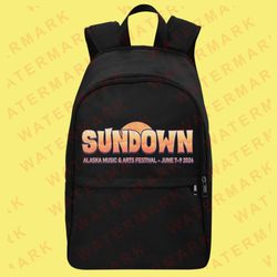 sundown alaska music & arts festival 2024 backpack bags