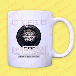 creed with 3 doors down summer of '99 on tour 2024 mug