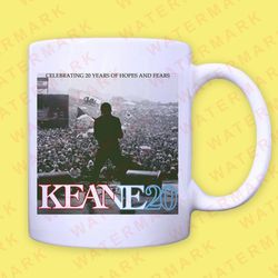 keane - keane20 celebrating 20 years of hopes and fears world tour 2024 mug