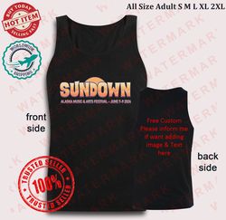 sundown alaska music & arts festival 2024 tank top