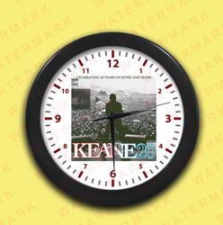 keane - keane20 celebrating 20 years of hopes and fears world tour 2024 wall clocks