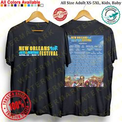 new orleans jazz festival 2024 t-shirt all size adult s-5xl kids babies