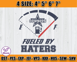 cowboys fueled by haters embroidery, dallas embroidery, dallas logo, nfl team embroidery