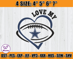 love my dallas cowboys embroidery design, dallas embroidery, embroidery design files, embroidery patterns