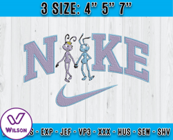 nike x dot embroidery, a bugs life characters embroidery, disney characters embroidery