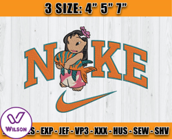 Disney Lilo Stitch Embroidery Design File, Disney Nike Machine Embroidery, Anime embroidery