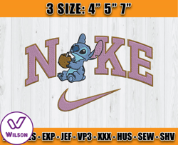 stitch coconut embroidery, stitch nike embroidery machine, cartoon embroidery design file