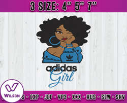 adidas girl embroidery, adidas logo embroidery, embroidery applique