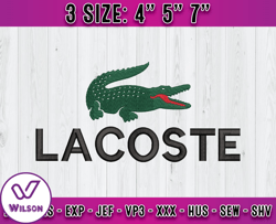 lascoste emboroidery, logo fashion emboridery, embroidery pattern