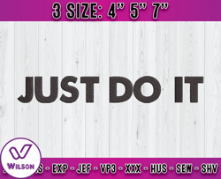 just do it embroidery, embroidery pattern, applique embroidery designs