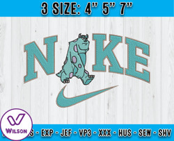 nike sulley embroidery, nike disney embroidery, monster inc embroidery