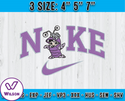 monster inc embroidery, disney nike embroidery, embroidery machine design