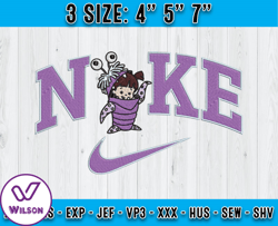 nike boo embroidery, nike disney embroidery, emboidery design file