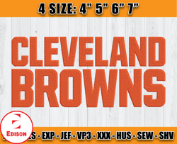 Cleveland Browns Embroidery,Browns Logo Embroidery, NFL embroidery design, Logo sport embroidery, Embroidery Design D04