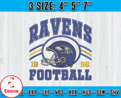 Baltimore Ravens Football Embroidery Design, Brand Embroidery, NFL Embroidery File, Logo Shirt 81
