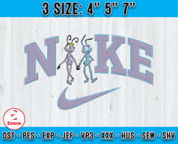 nike x atta and flik embroidery, nike x a bug's life embroidery, embroidery design file