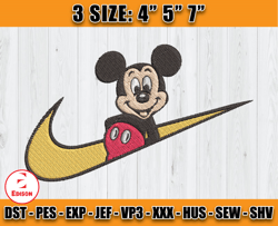 nike mickey embroidery, disney nike embroidery, mickey mouse embroidery