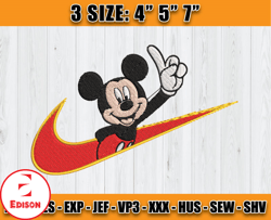 nike mickey embroidery, nike disney embroidery, mickey mouse embroidery