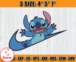 nike stitch embroidery, disney nike embroidery, lilo and stitch embroidery