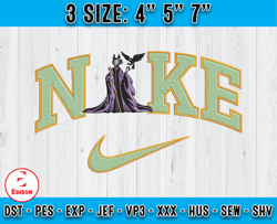 nike maleficent embroidery, disney nike embroidery, machine embroidery pattern