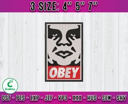 obey embroidery, logo fashion embroidery, embroidery machine