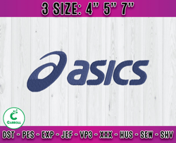 asics logo embroidery, logo fashion embroidery, embroidery machine