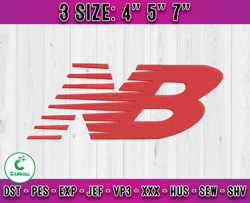 new balance logo embroidery, logo fashion embroidery, embroidery file