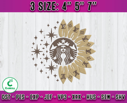 lv starbucks embroidery, starbucks embroidery, embroidery design file