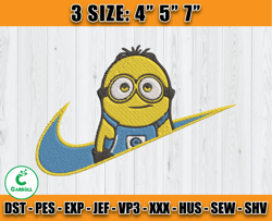 nike minion dave embroidery, nike disney embroidery, minion embroidery