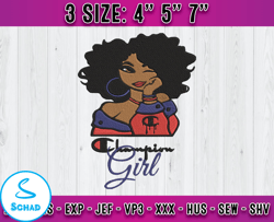 logo champion girl embroidery, champion logo embroidery, embroidery machine