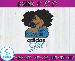 adidas girl embroidery, adidas logo embroidery, embroidery applique