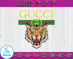 gucci embroidery, gucci tiger embroidery, machine embroidery applique design