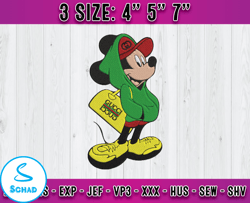 gucci embroidery, mickey mouse gucci embroidery, embroidery file