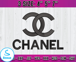 chanel logo embroidery, logo fashion embroidery, machine embroidery patterns