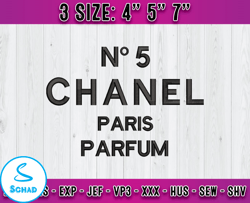 chanel paris parfum embroidery, chanel embroidery, logo fashion embroidery