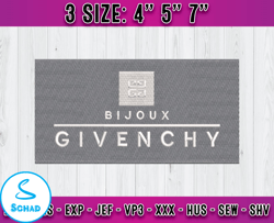 bijoux givenchy logo embroidery, logo fashion embroidery, embroidery applique