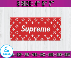 supreme embroidery, logo fashion emboridery, embroidery file