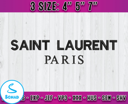 saint laurent paris embroidery, ysl embroidery, logo fashion emboridery