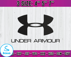 under armour logo embroidery, logo fashion emboridery, embroidery file