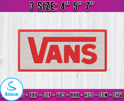 vans logo embroidery, logo fashion embroidery, embroidery machine