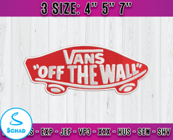 vans off the wall, vans logo embroidery, logo fashion embroidery