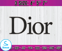 dior logo embroidery, logo fashion embroidery, embroidery machine