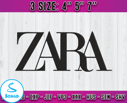 zara embroidery, logo fashion embroidery, embroidery machine