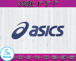 asics logo embroidery, logo fashion embroidery, embroidery machine