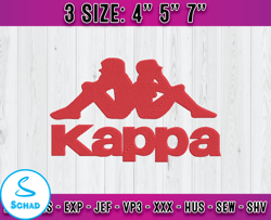 kappa embroidery, logo fashion embroidery, embroidery file