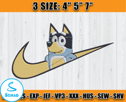 nike bandit embroidery, bluey embroidery, embroidery machine file