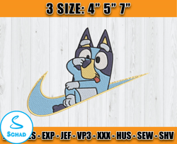 nike bluey embroidery, nike disney embroidery, embroidery design movie