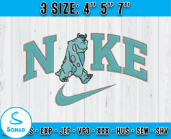 nike sulley embroidery, nike disney embroidery, monster inc embroidery